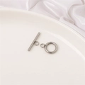 Polished stainless steel OT toggle clasp for DIY necklaces and bracelets making - Stainless Steel OT Clasp (1 Set/Pack)