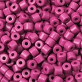 6mm magentafarbene Acryl-Zylinderperlen mit Glanzeffekt für DIY-Schmuckherstellung - Lila