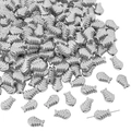 Verzilverde CCB visgraat afstandhouders kralen voor DIY sieraden kettingen en armbanden - Visgraatvorm / 30 Stuks/Verpakking (12x8mm) / Zilver