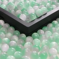 Green and white dual-tone cat eye resin beads for DIY jewelry making and beadwork - Grey Green / 8mm (Hole 1.5mm)