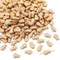 Gouden visgraat CCB tussenkralen voor het maken van DIY sieraden handgemaakte armbanden - Visgraatvorm / 30 Stuks/Verpakking (12x8mm) / Goud
