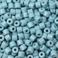 Hellblaue 6mm zylindrische Acryl-Cremeperlen mit glänzendem Finish für DIY-Schmuckherstellung - Blau