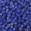 Lebendige 6mm dunkelblaue Acrylperlen in Zylinderform für DIY-Schmuck und Handyketten - Dunkelblau