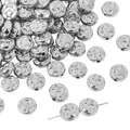 Silberne Stern-Mond-Abstandshalter aus Kunststoff für DIY-Schmuck und Bastelarbeiten - Stern- und Mond-Design / 30 Stück/Packung (9mm) / Silber
