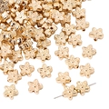 Goldene blumenförmige CCB-Abstandshalterperlen für DIY-Schmuck und Armbänder - Fünfblättrige Blume Stil / 30 Stück/Packung (9mm) / Gold