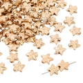 Goldene Seestern-Zwischenperlen aus CCB mit Textur für DIY-Schmuckherstellung - Seesternform / 30 Stück/Packung (9mm) / Gold