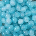 Γαλάζιες χάντρες ρητίνης DIY με γκλίτερ και λαμπερή διαβάθμιση για κοσμήματα - 10mm (10 Τεμάχια/Συσκευασία) / Μπλε της Λίμνης