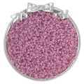 3mm light pink translucent silver-lined glass seed beads for DIY handmade jewelry - 10g/Pack (Approx. 300 pcs) / Pink