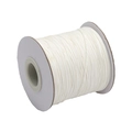 DIY jewelry making supplies with white Korean wax cord neatly wound on a spool - 0.5mm 10m/Pack / White