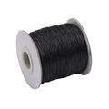 Durable black Korean waxed cord spool for DIY handmade jewelry and braided bracelets - 0.5mm 10m/Pack / Black