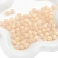 Perles en résine rose translucide avec reflets irisés pour création de bijoux DIY - Beige