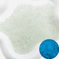 Perles de verre irisées lumineuses avec effet bleu brillant pour bricolage et bijoux - Beige