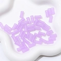 Perline viola chiaro a forma di bambù con effetto perlato per gioielli fai-da-te - Viola Chiaro