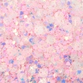 Paillettes cangianti rosa e viola a forma di cuore, stella e tonda per gioielli fai da te - Rosa Stile Misto