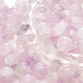 Lavender and white cracked glass round beads for DIY jewelry and bracelet making - 10mm / Eggplant Flower Purple / 20Pcs/Pack