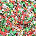 Christmas sequins mix with red canes, green trees, white snowflakes and gold stars for DIY - Christmas Series Mixed A 50g