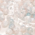 Macaron blue and pink ice cracked glass beads for DIY jewelry and bracelets - 10mm / Sunny Hill / 20Pcs/Pack