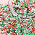 Mix di paillettes natalizie colorate con bastoncini di zucchero e alberi per fai-da-te - Serie Natalizia Mista A 10g