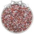 Mix of 2.5mm glass seed beads in pink, peach, and purple tones for DIY jewelry making - 10g/Pack Approx 700 Pcs / Coffee Mix