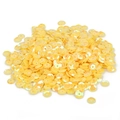 Iridescent cream yellow round concave sequins for DIY jewelry and clothing decoration - Yellow Round Sequins