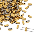 Perline rettangolari dorate a due fori per la creazione di braccialetti fai-da-te - Oro