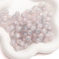 Perle in vetro craquelé rosa e viola per la creazione di gioielli fai-da-te - 10mm / Mix Rosa e Viola (N. 20)