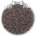 Metallic iridescent 2.5mm glass seed beads in bronze purple for DIY jewelry making - 10g/Pack Approx 700 Pcs / Tung Brown