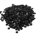 Faceted black round sequins with center hole for DIY clothing and jewelry making - Black Round Sequins