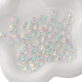 10mm colorful crystal flower beads with AB iridescent finish for DIY jewelry making - Flower Shape (BBA114) / 10mm (10 Pieces/Pack) / Imported Colorful