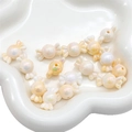 Perles en acrylique orange pastel en forme de bonbon avec fini irisé pour bijoux DIY - 5 Pièces/Paquet / Vert Pâle