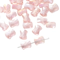 Roze AB-gecoate kristalglas strikkralen voor het maken van DIY-sieraden online - 10 Stuks/Verpakking (Opening ca. 1,5 mm) / Roze