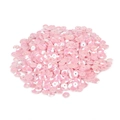 Pink iridescent round sequins with center hole for DIY clothing and earring decor - Pink Pearlescent Sequins