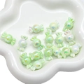 Perles en acrylique en forme de bonbon vert menthe pour la création de bijoux DIY - 5 Pièces/Paquet / Vert