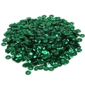 Metallic dark green round flat sequins with center hole for DIY clothing and accessories - Dark Green Metallic Sequins