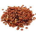 Metallic copper orange sequins with single hole for handmade DIY clothing decoration - Copper Metallic Sequins