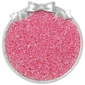 2.5mm pearl pink glass seed beads for DIY jewelry making in elegant silver tray - 10g/Pack Approx 700 Pcs / Rose Red