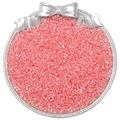 2.5mm pink iridescent glass seed beads with pearl luster finish for DIY jewelry - 10g/Pack Approx 700 Pcs / Pink