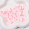 Pink matte frosted square glass beads for DIY necklace and bracelet jewelry making - Pink Mix