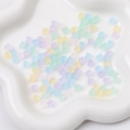 Frosted macaron mixed color cube spacer beads for DIY jewelry making and necklace crafts - Macarons