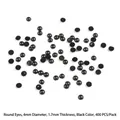 4mm round black plastic craft eyes for DIY doll making and hair accessories, 400 piece pack - Round (4mm) / 400 Pieces/Pack / Black