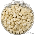 Natural barrel shaped wooden beads 8x10mm for DIY jewelry making on silver tray - 8x10mm Bamboo Joint (20 Pcs/Pack) / Milkwood