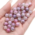 Aurora lila und rosa Glasperlen auf der Hand für handgefertigten DIY Schmuck - 10mm (1mm Loch, 20 Stk./Packung) / Nr.5 Aurora Lila