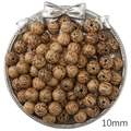 10mm leopard and striped pattern natural wood beads for DIY jewelry making - 10mm / Coconut Wood
