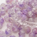 DIY purple marble glass beads with internal crackle texture for jewelry making - 10mm / Blue Lotus / 20Pcs/Pack