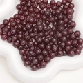 Deep purple jelly glass beads with high gloss finish for DIY jewelry making - 6mm (50 Pieces/Pack) / Garnet Red