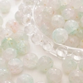 Handmade aurora blue glass beads with gold foil and pastel flow texture for DIY jewelry - 10mm / Tiffany Blue / 20Pcs/Pack