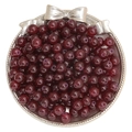 Translucent dark red glass beads for DIY jewelry making with high gloss finish - 4mm (50 Pcs/Pack) / Garnet Red
