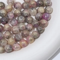 Marbled glass beads in pink and purple with gold glitter for DIY jewelry making - 10mm / Tea Cyan / 20Pcs/Pack