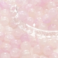 Pink crackle glass beads for DIY jewelry making with unique internal marble texture - 10mm / Jade Bottle / 20Pcs/Pack