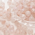 Lichtroze glazen kralen met ijsbarsttextuur en iriserende afwerking voor DIY-sieraden - Aurora Crackle Exploderende Stijl (12#) / 20 Stuks/Verpakking (10mm) / Lichtroze